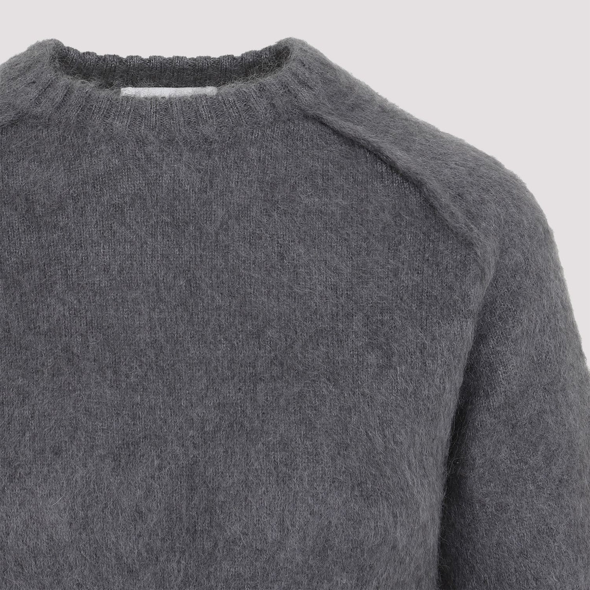 JIL SANDER Elegant Gray Wool-Mohair Blend Pullover