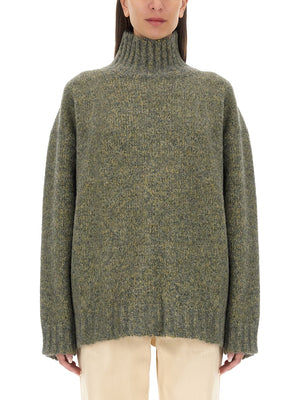 JIL SANDER Oversized Turtleneck Sweater - Women’s