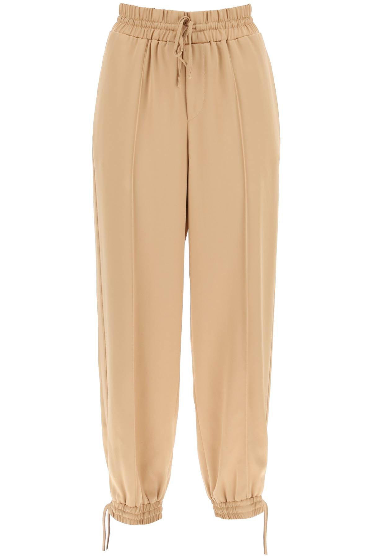 JIL SANDER Luxurious Satin Drawstring Pants for a Chic and Sporty Look