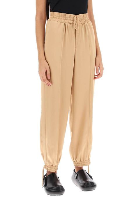 JIL SANDER Fluid Satin Drawstring Pants - Relaxed Fit