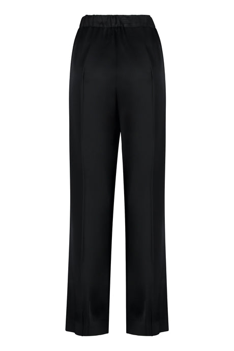 JIL SANDER Wide Leg Shiny Pants