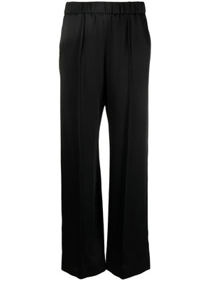 JIL SANDER Chic Satin-Finish Wide-Leg Trousers