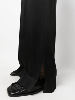 JIL SANDER Chic Satin-Finish Wide-Leg Trousers