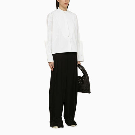 JIL SANDER Sophisticated Tan Tailored Trousers with Belt