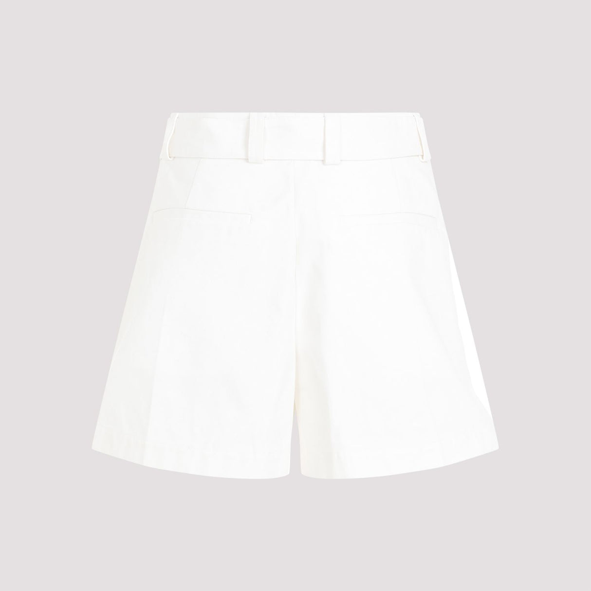 JIL SANDER Women's Mini Cotton Bermuda Shorts with Removable Belt - Size EU 36