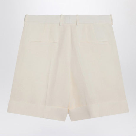 JIL SANDER High-Waist Silk Blend Bermuda Shorts for Women