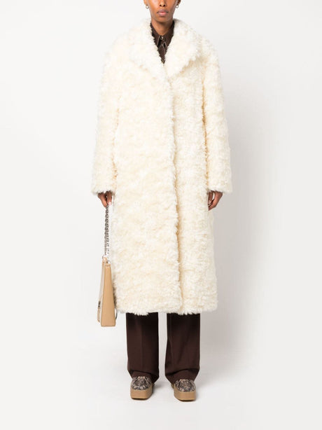 JIL SANDER Luxurious Faux-Fur Jacket with Notched Lapels for Women