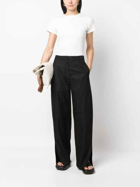 JIL SANDER Black Cargo Pants for Women - SS23 Collection