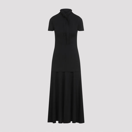 JIL SANDER Elegant Black Mini Dress