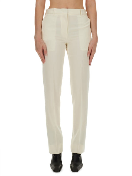 JIL SANDER Regular Fit Wool Pants for Women