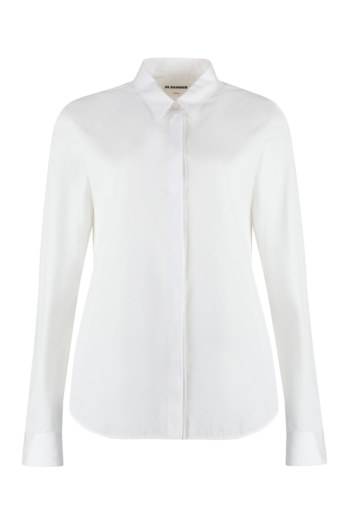 JIL SANDER White Cotton Poplin Shirt - Perfect for SS24