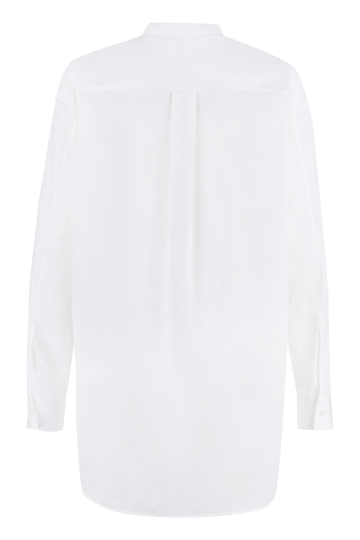 JIL SANDER White 100% Cotton Poplin Shirt with Nacre Buttons for Women (SS23)