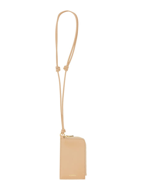 JIL SANDER Mini Envelope Card Holder with Shoulder Strap