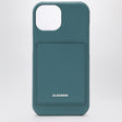 JIL SANDER iPhone 15 Pro Leather Cover with Card Pocket