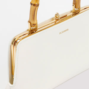 JIL SANDER Elegant Mini Handbag with Bamboo Handle