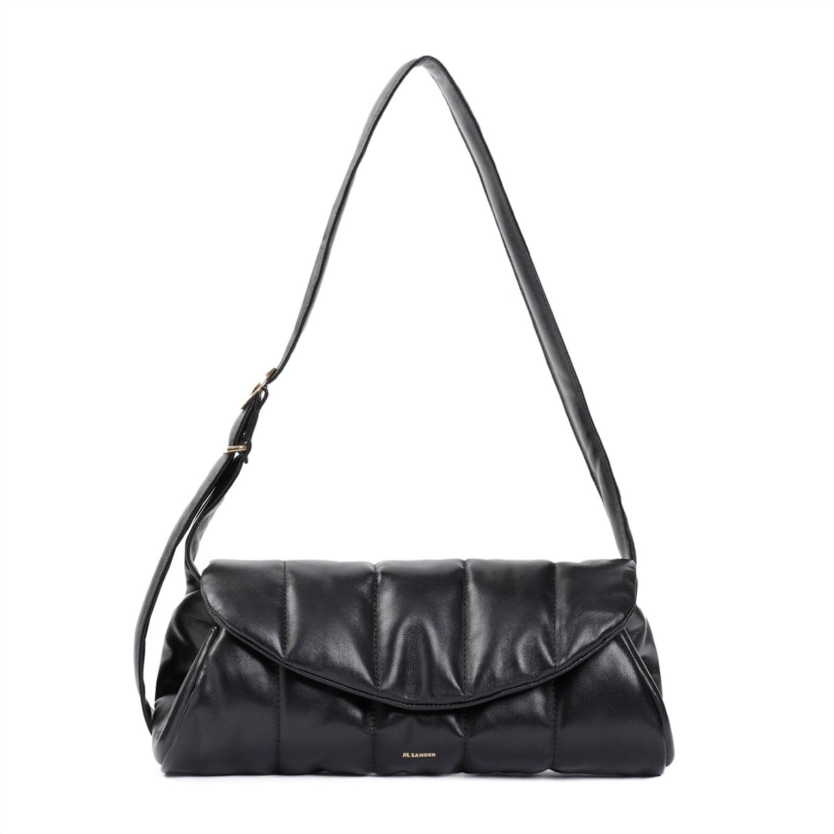 JIL SANDER Black Nappa Leather Shoulder Handbag for Women - SS24 Collection