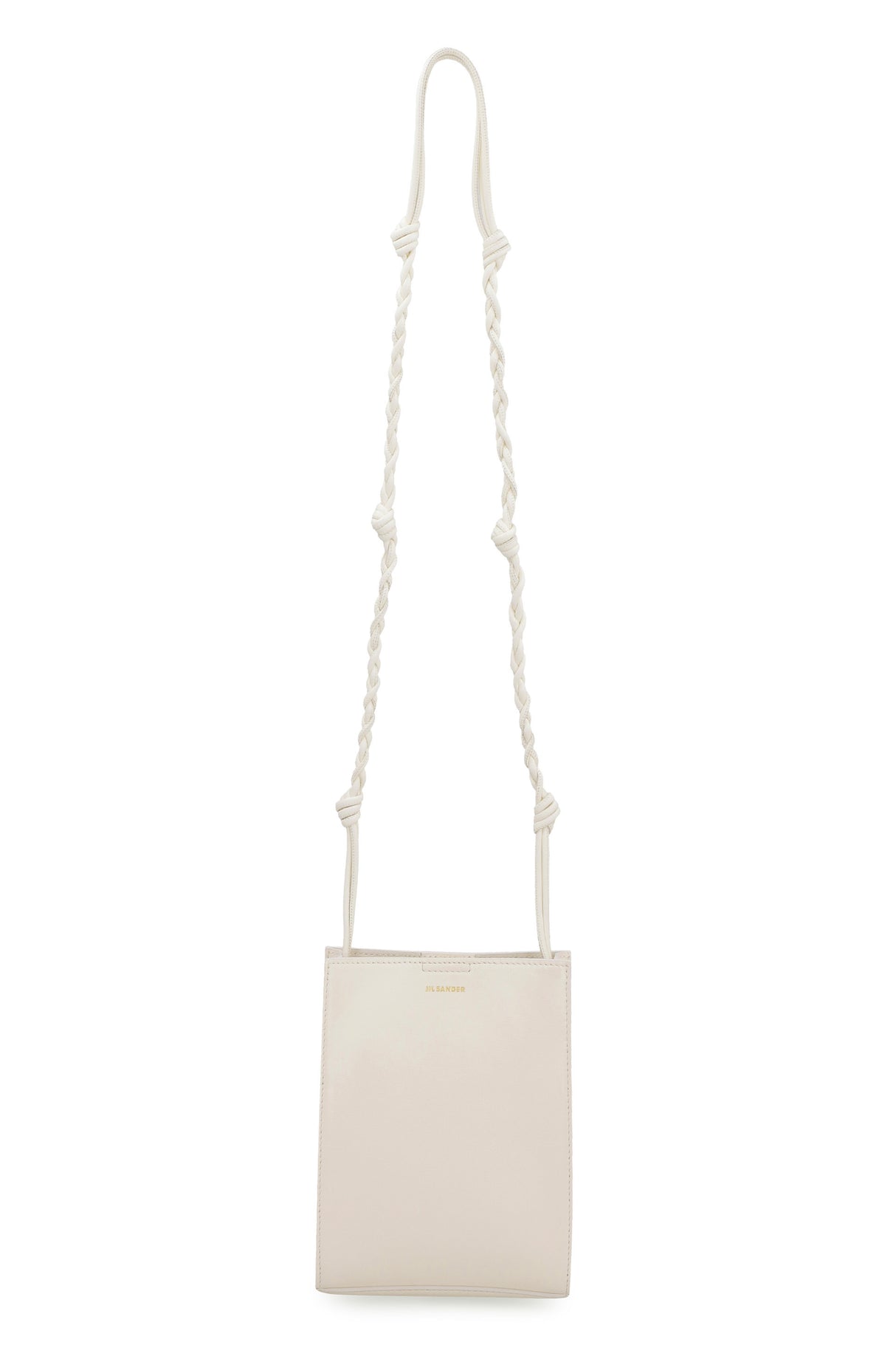 JIL SANDER Unique Knots Crossbody Bag in White Leather for Women - 2024 Edition