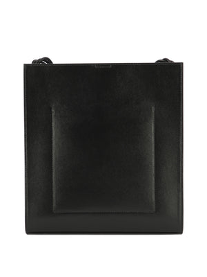 JIL SANDER Classic Black Leather Crossbody Bag for Women - Medium Tangle