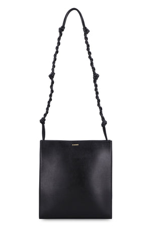 JIL SANDER Sleek Leather Crossbody Bag with Magnetic Fastening