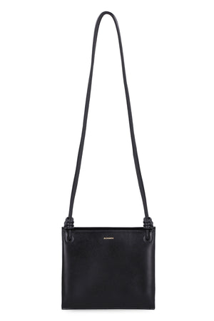 JIL SANDER Black Leather Shoulder Bag for Women - FW24