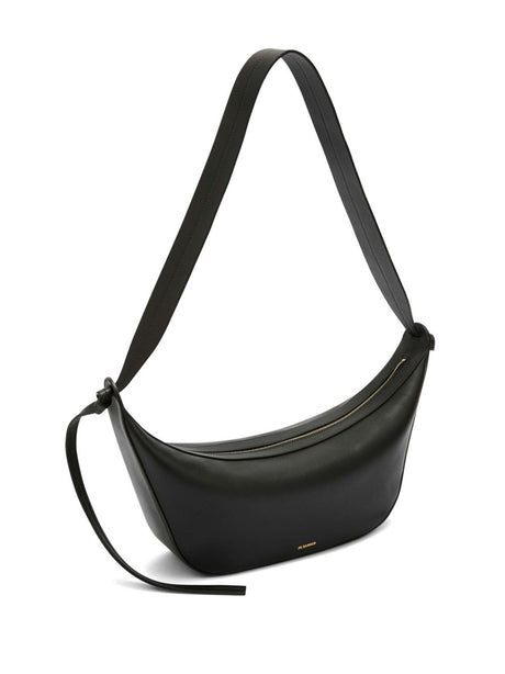 JIL SANDER Knot Detail Leather Shoulder Handbag