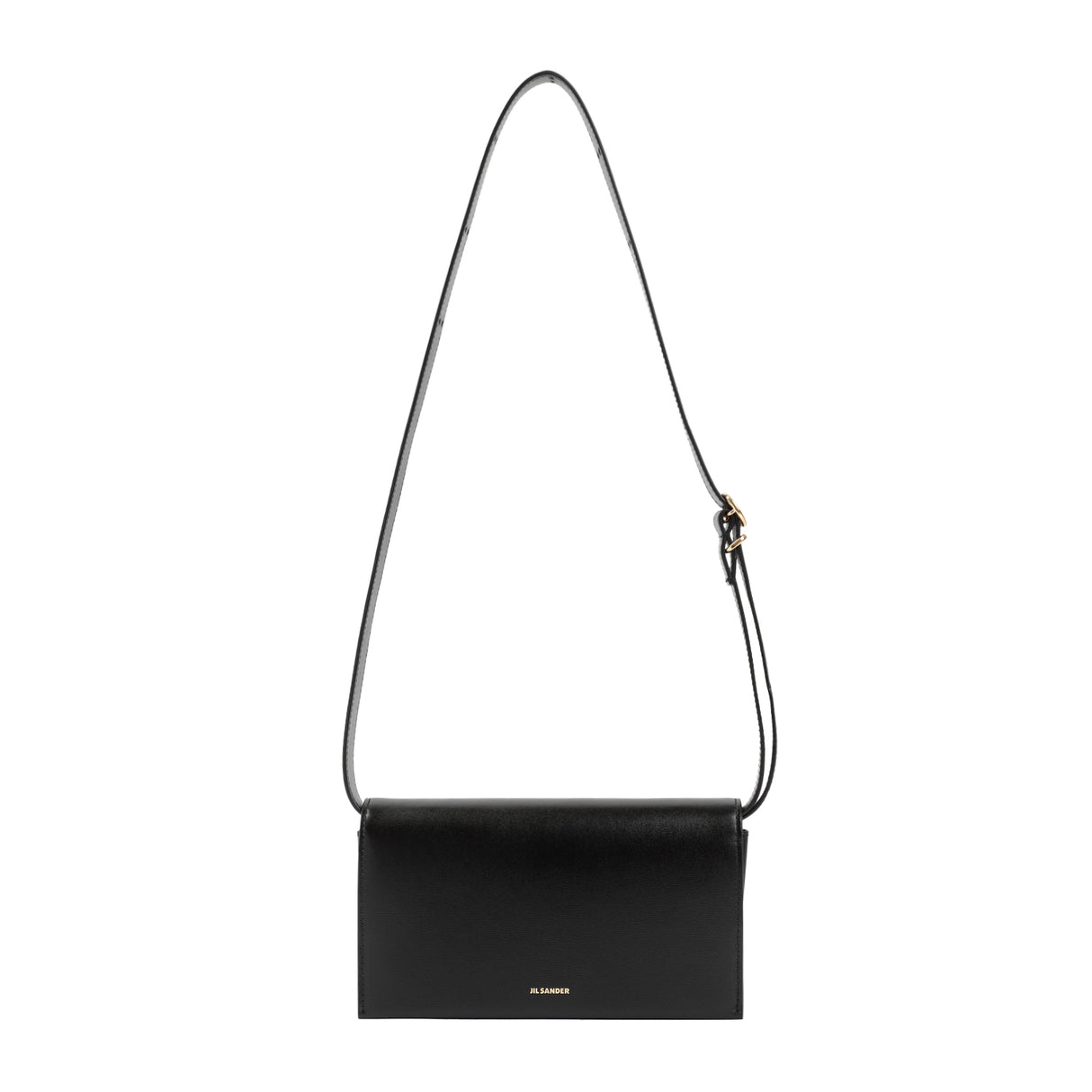 JIL SANDER Women's Black Leather All-day Buckle Handbag for SS24