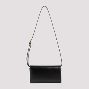 JIL SANDER Women's Black Leather All-day Buckle Handbag for SS24