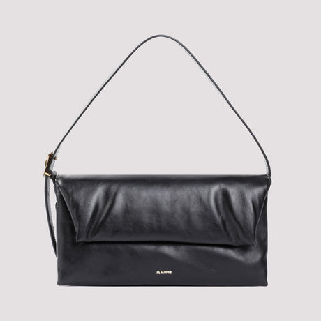 JIL SANDER Black Origami Shoulder Handbag for Women - SS24 Collection