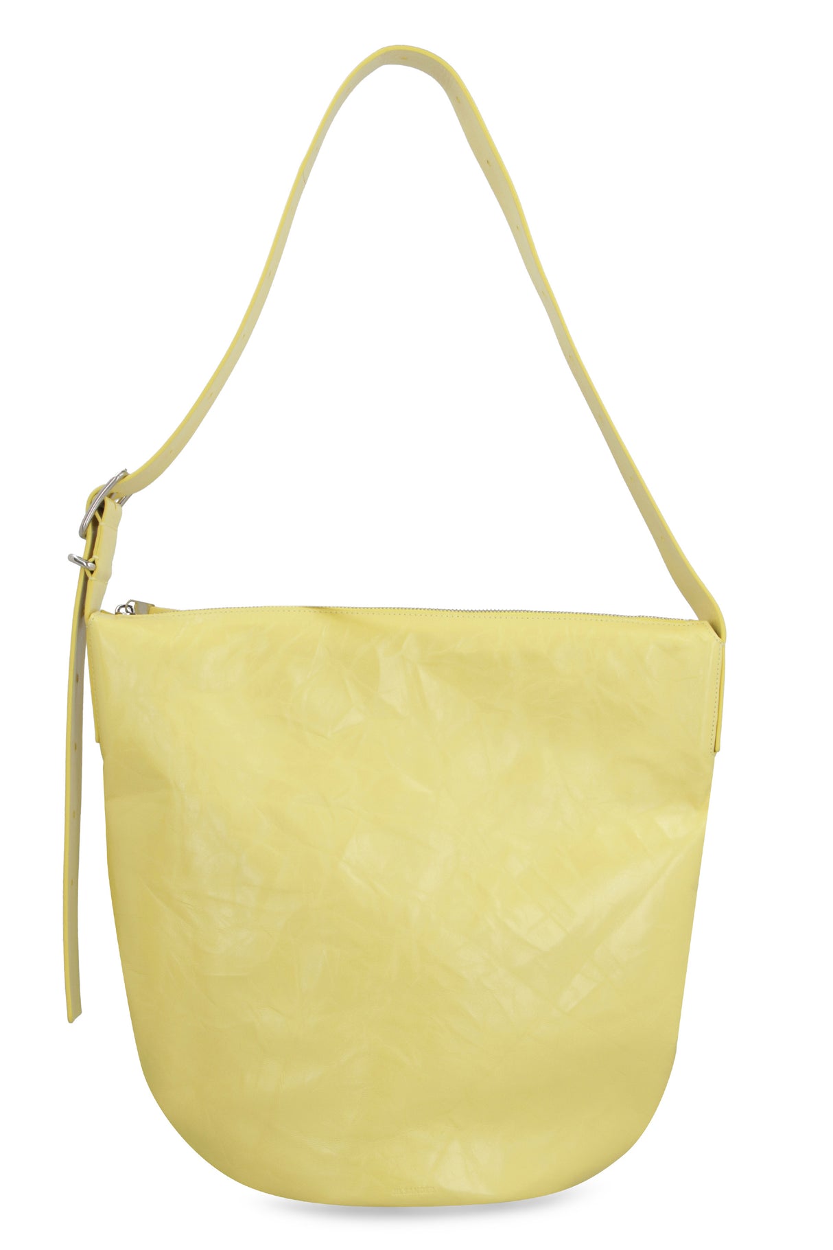 JIL SANDER Yellow Leather Crossbody Handbag - SS23 Collection