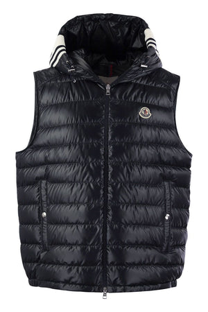 MONCLER Mens Black Down-Filled Gilet - SS24