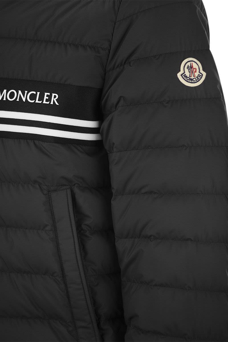 MONCLER White Bomber Jacket for Men - Lightweight Quilted Mid-Season Outerwear