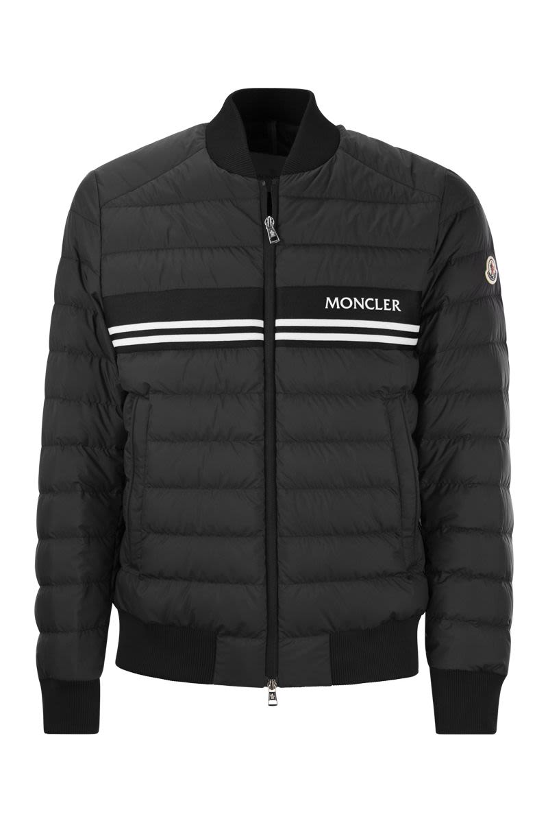 MONCLER White Bomber Jacket for Men - Lightweight Quilted Mid-Season Outerwear