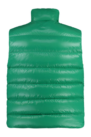 MONCLER Green Down Vest for Men - SS24 Collection