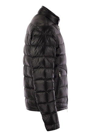 Men's Black Down Jacket for Fashion Inspiration from Moncler SS24 Collection