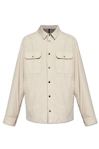 MONCLER Light Gray Men's Shirt Jacket for SS24