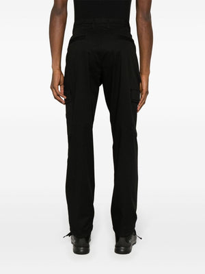 MONCLER Black Cotton Blend Men's Pants for SS24