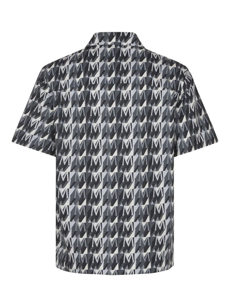 MONCLER Black Cotton Shirts for Men - Summer 2024 Collection
