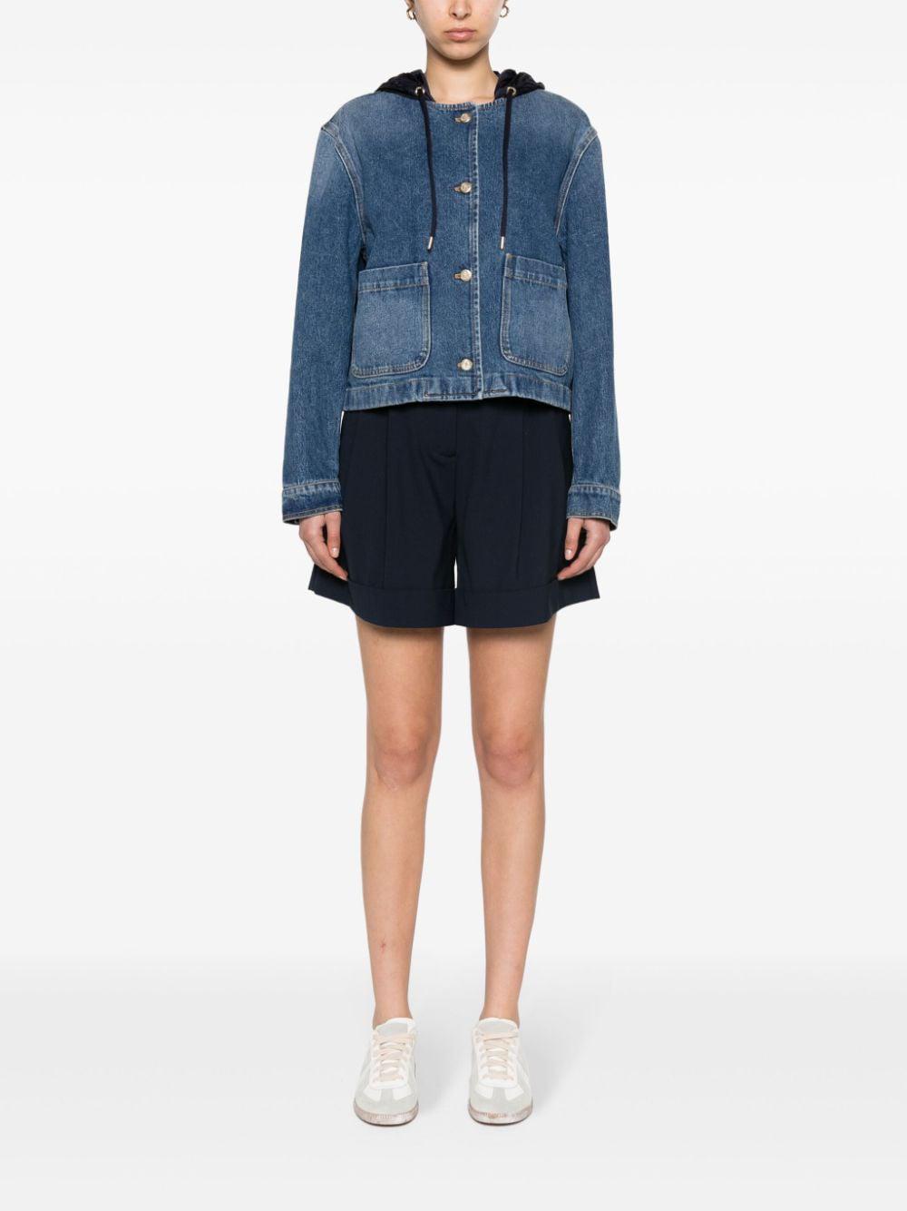 MONCLER Navy Blue Women's Spring/Summer 2024 Jacket