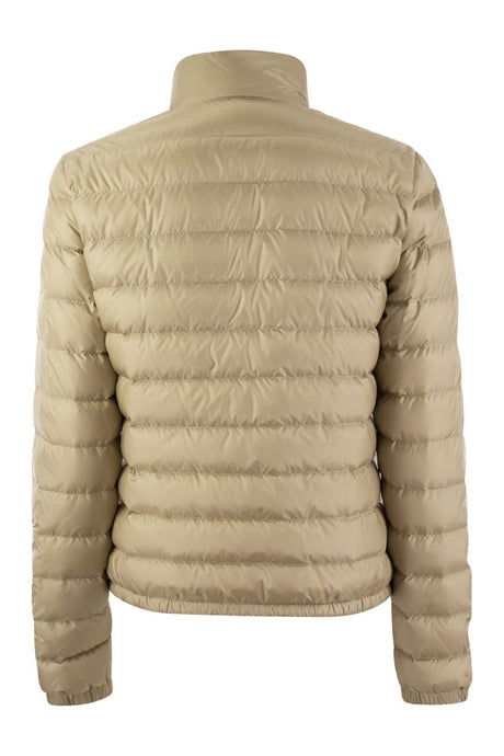 MONCLER Beige Short Down Jacket for Women - SS24 Collection