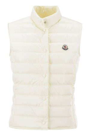 MONCLER 24FW Women's Light Pink Outer Vest for Fashionable Layering