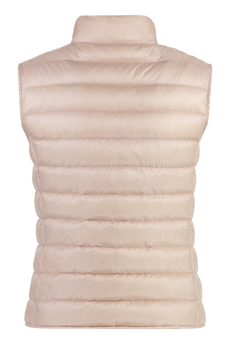 MONCLER Pink Padded Bodywarmer for Women - Spring/Summer 2024 Collection