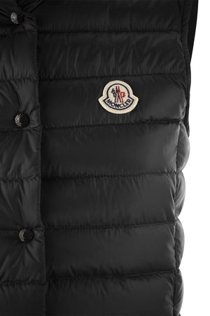 MONCLER 24FW Women's Light Pink Outer Vest for Fashionable Layering