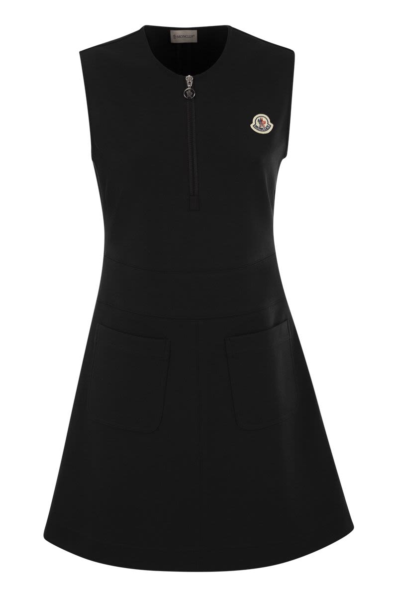 MONCLER Classic Black Mid Skirt for Women – 24SS Collection