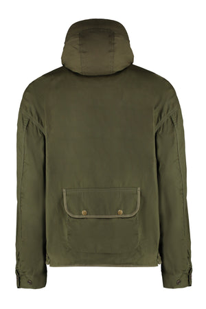 MAISON MIHARA YASUHIRO	 Men's Green Hooded Windbreaker for Fall/Winter 2023