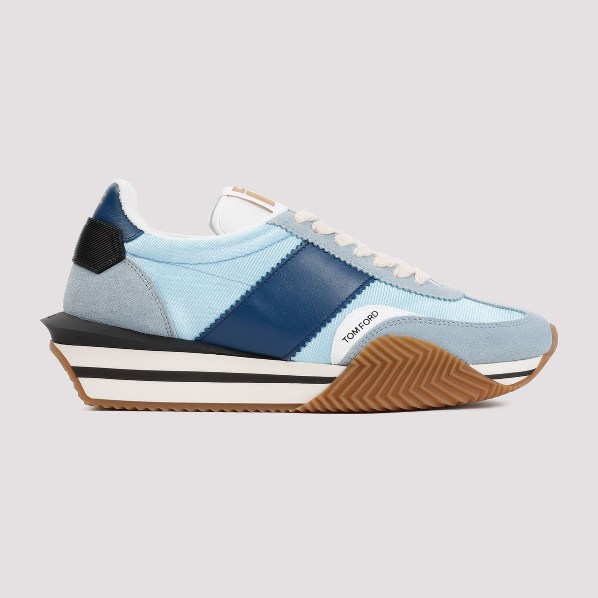 TOM FORD Blue Suede Sneakers for Men: Stylish and Comfortable for SS24