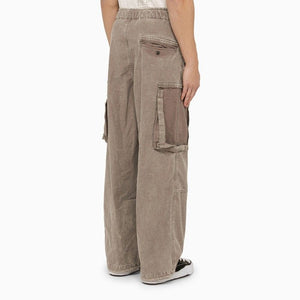 MAISON MIHARA YASUHIRO	 Grey Washed-Effect Cotton Trousers for Men