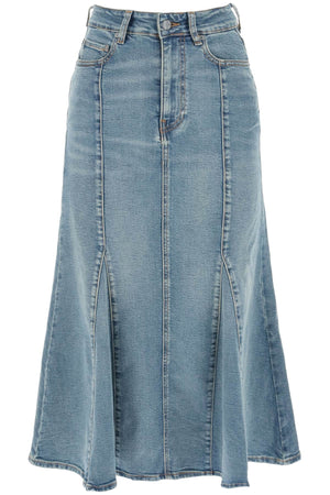 GANNI Blue Denim Peplum Skirt - SS24 Collection