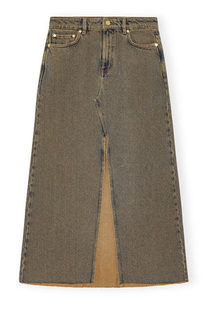 GANNI Maxi Skirt in 100% Organic Cotton for Fall 2024