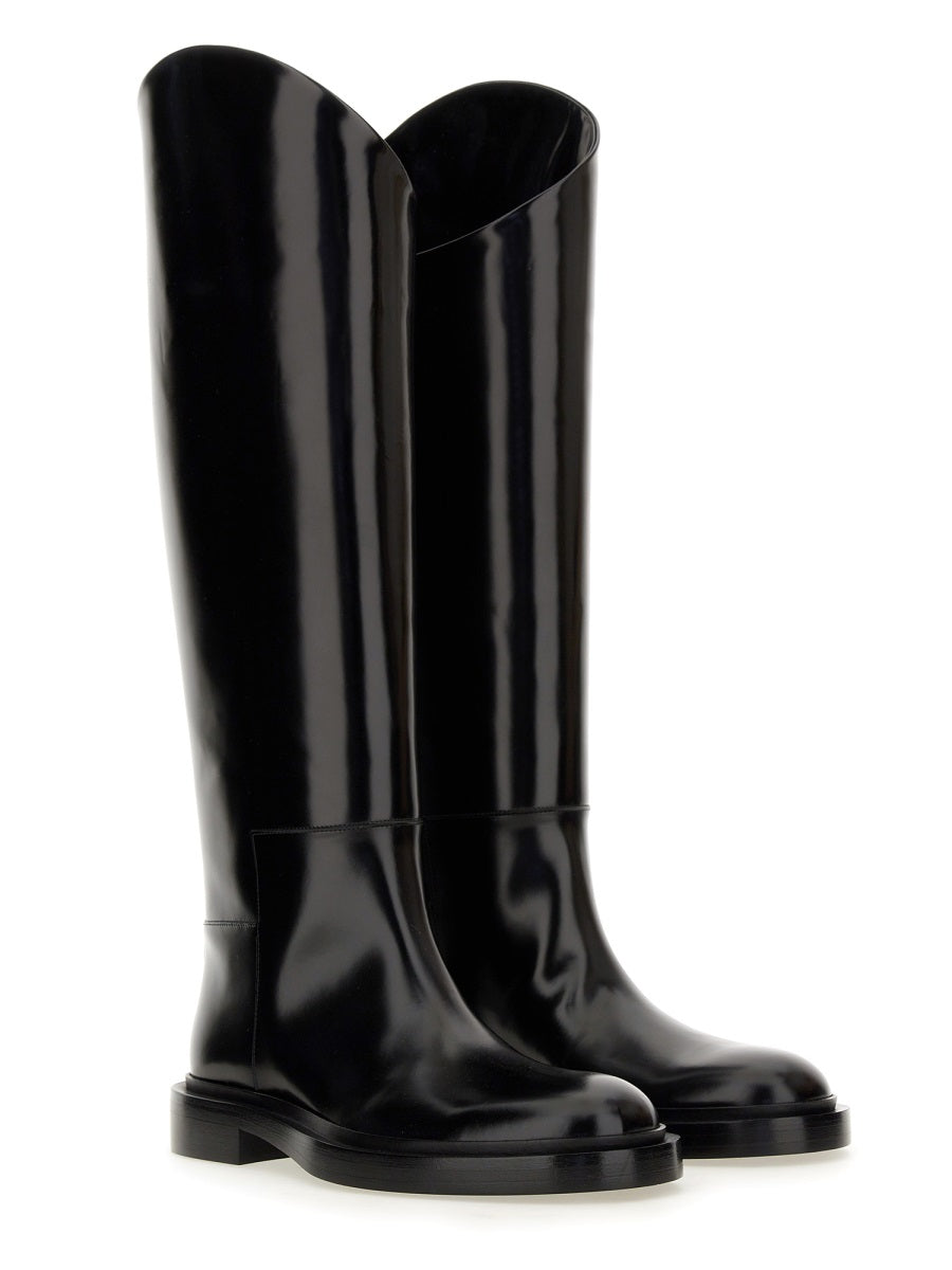 JIL SANDER Elegant Leather Boot for Women - FW24 Edition