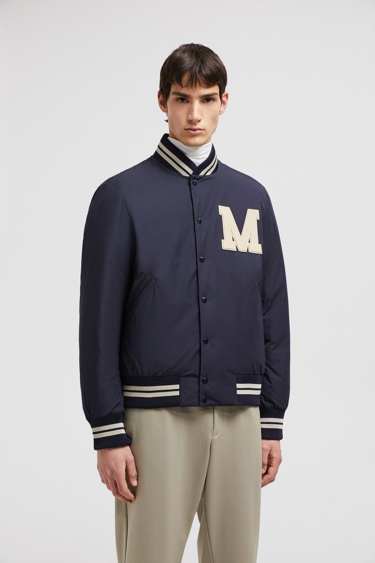 MONCLER Urban Luxe Leather-Trim Bomber Jacket